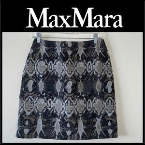 MaxMara Patterned Mini Skirt Size 4